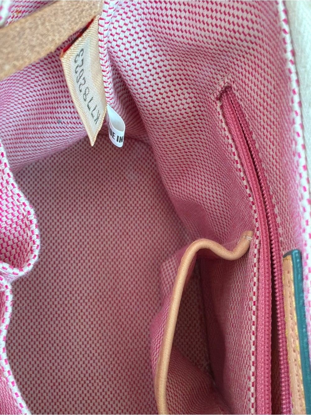 💐 Vintage Dooney & Bourke Miami Beach Print Mini Hobo Bag Rainbow Zip K7782623 - Picture 13 of 13
